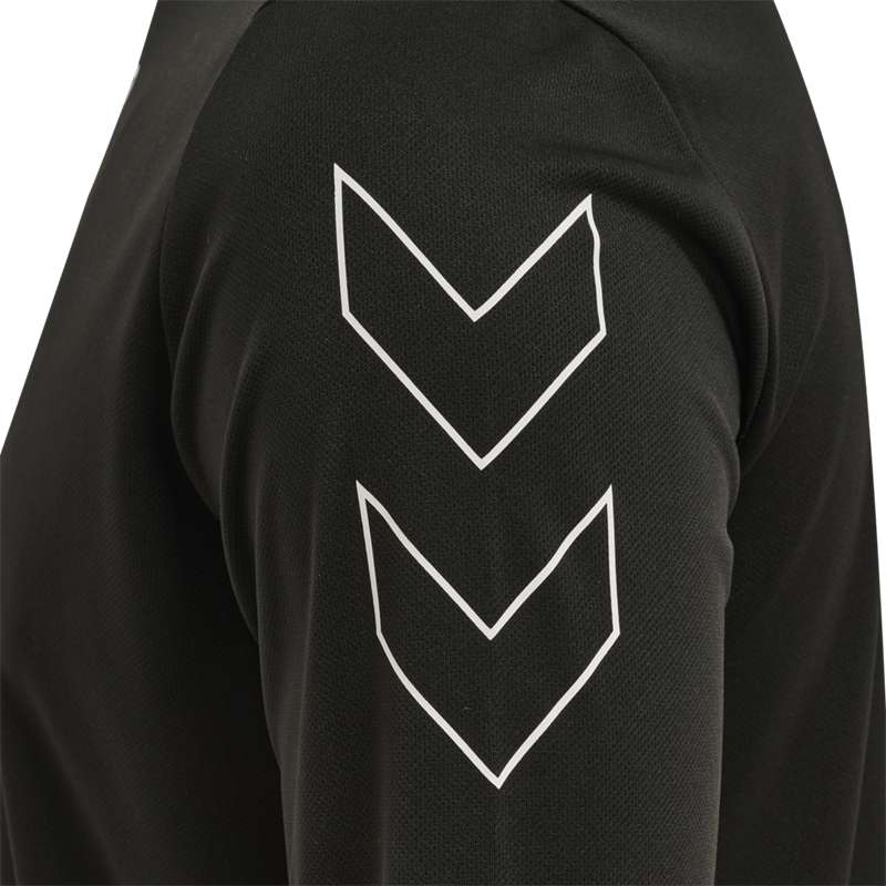 Hummel Te Tihalt L/S T-shirts Heren Zwart | 034100-129