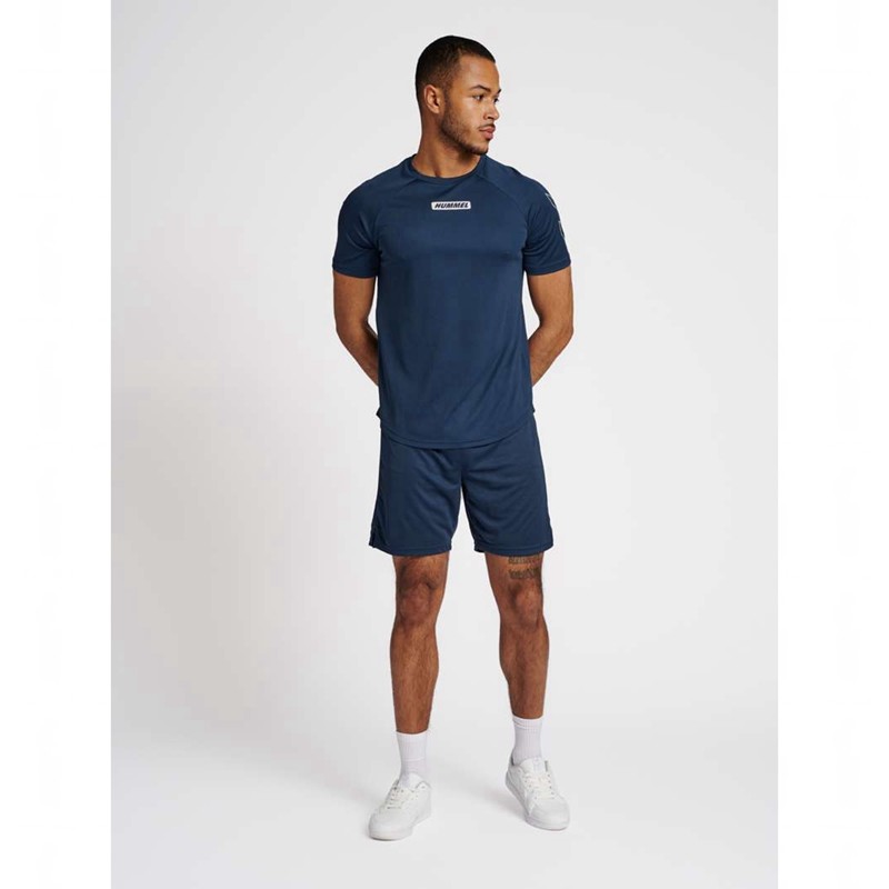 Hummel Te Tihalt T-shirts Heren Blauw | 931089-421