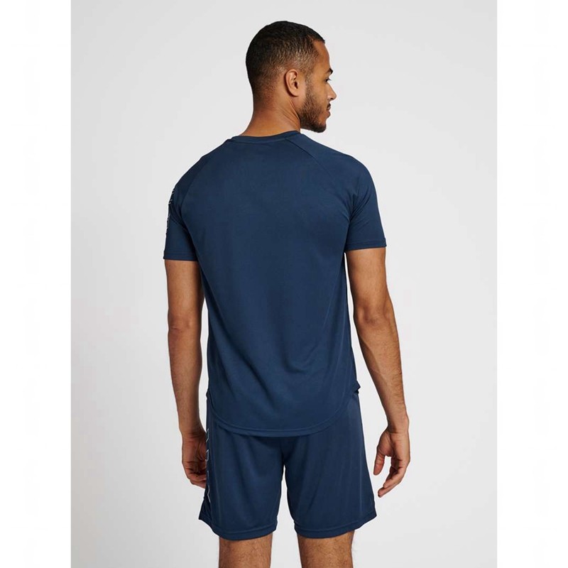 Hummel Te Tihalt T-shirts Heren Blauw | 931089-421