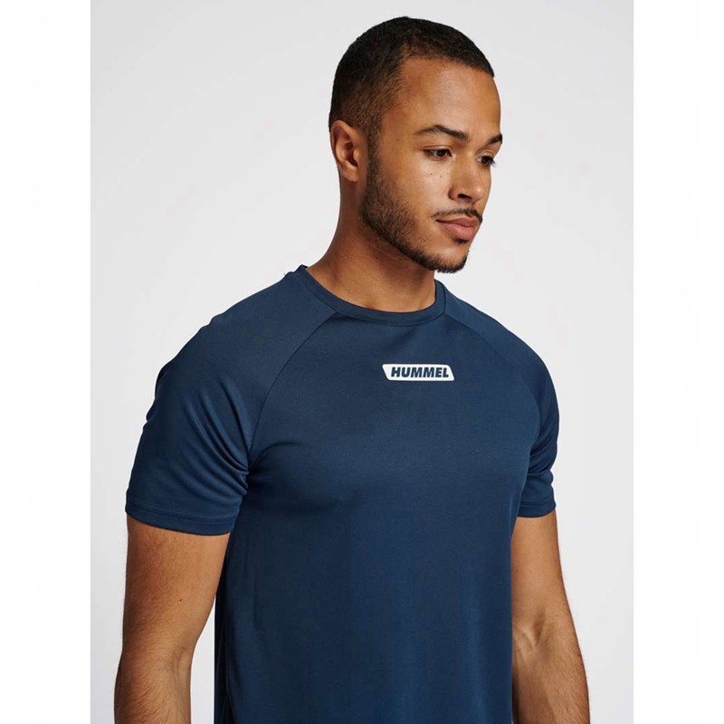 Hummel Te Tihalt T-shirts Heren Blauw | 931089-421