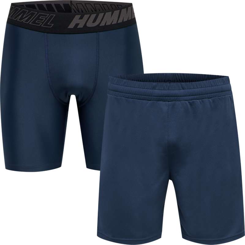 Hummel Te Topaz 2-pack Set T-shirts Heren Donkerblauw | 746192-490