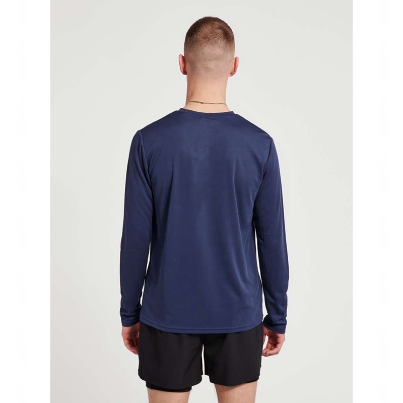 Hummel Te Topaz L/S T-shirts Heren Donkerblauw | 422039-698