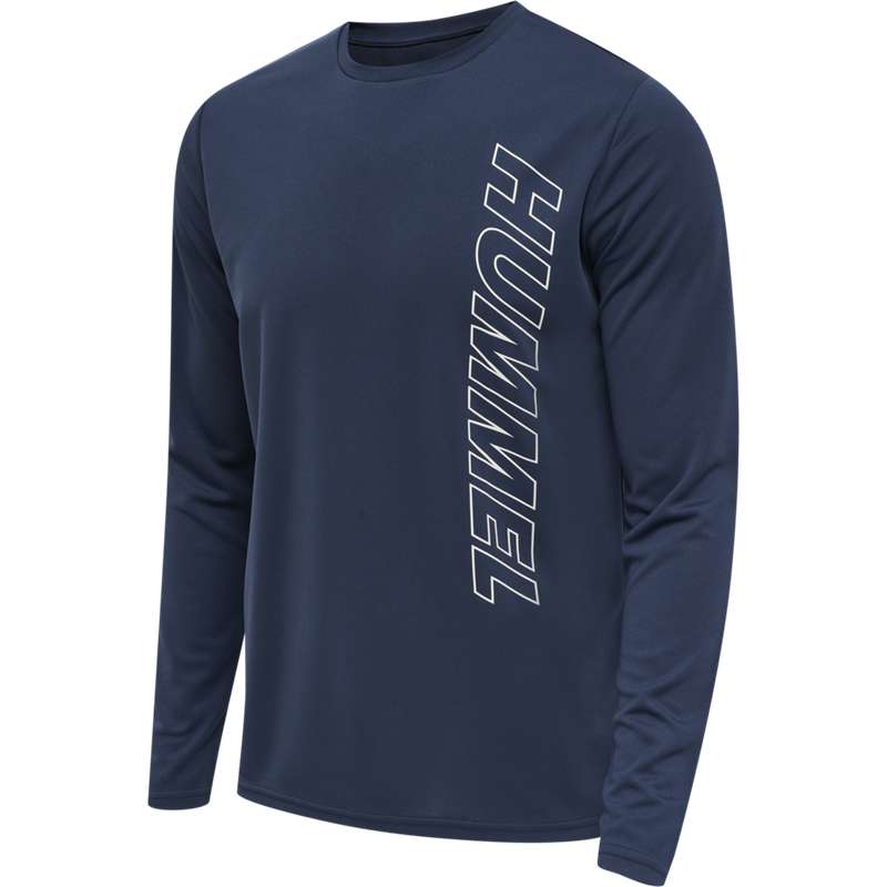 Hummel Te Topaz L/S T-shirts Heren Donkerblauw | 422039-698
