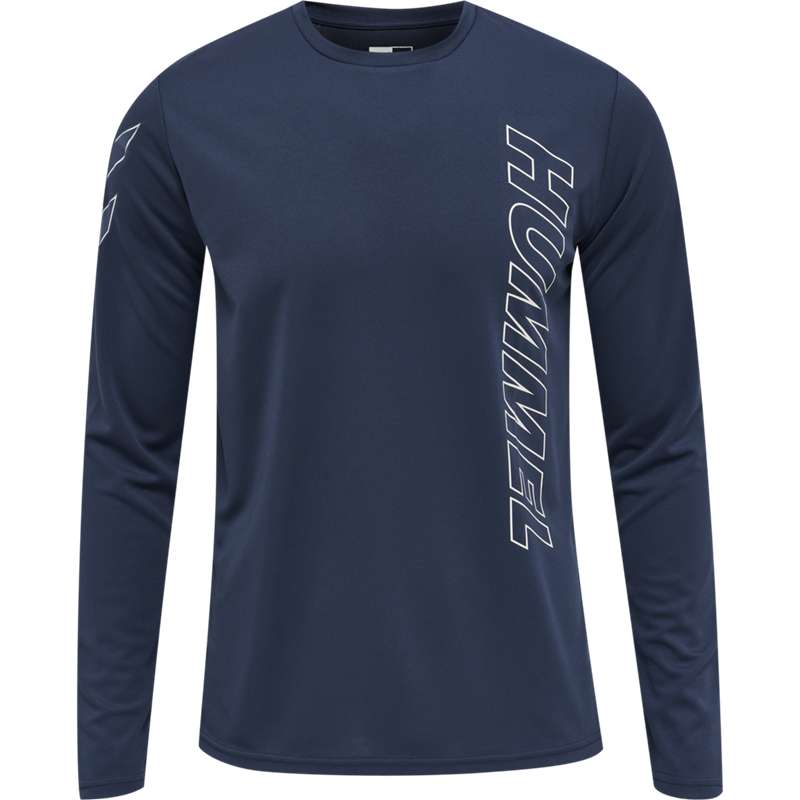 Hummel Te Topaz L/S T-shirts Heren Donkerblauw | 422039-698