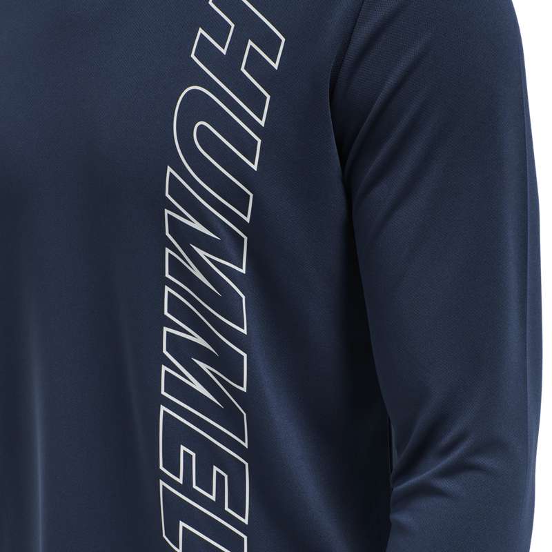 Hummel Te Topaz L/S T-shirts Heren Donkerblauw | 422039-698