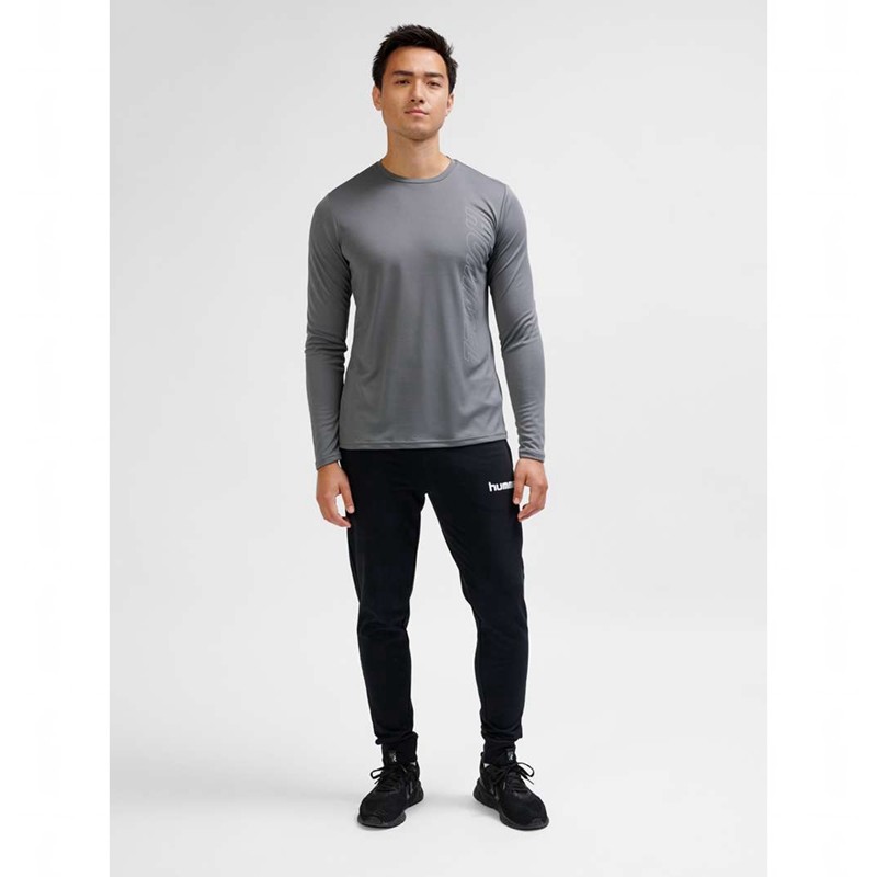 Hummel Te Topaz L/S T-shirts Heren Grijs | 495673-681