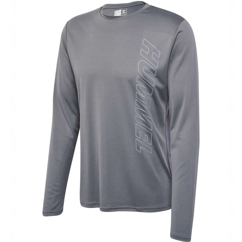 Hummel Te Topaz L/S T-shirts Heren Grijs | 495673-681