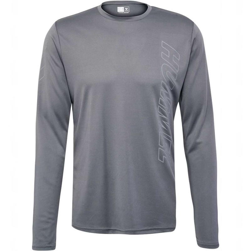 Hummel Te Topaz L/S T-shirts Heren Grijs | 495673-681