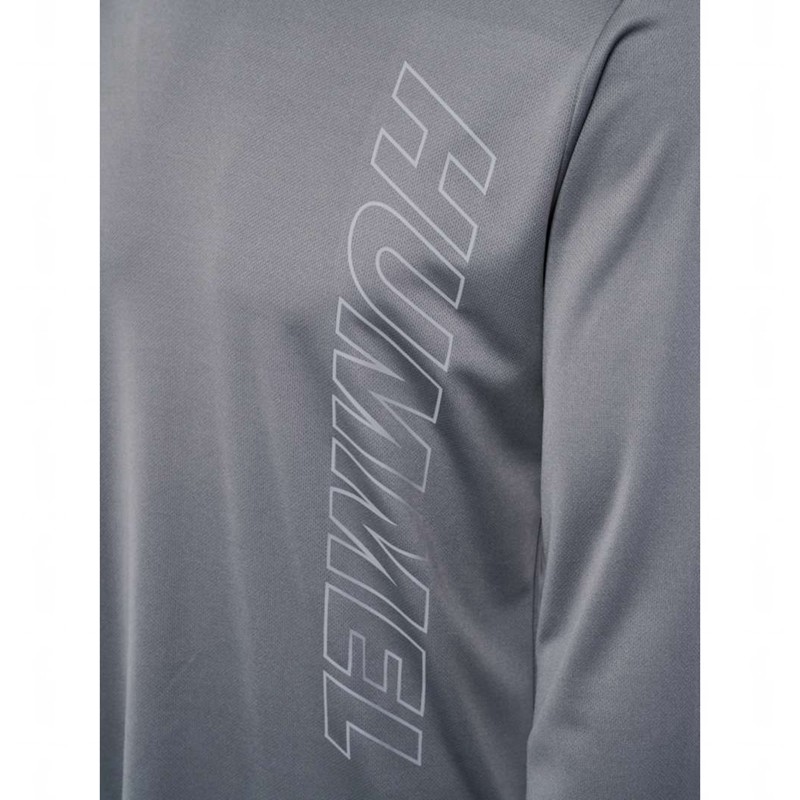 Hummel Te Topaz L/S T-shirts Heren Grijs | 495673-681