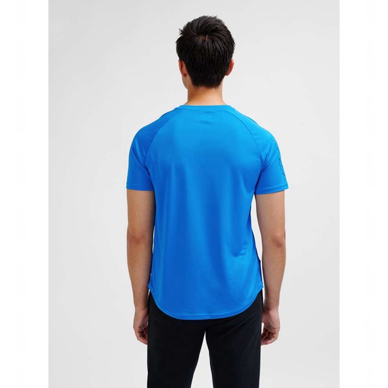 Hummel Te Topaz T-shirts Heren Blauw | 361465-687