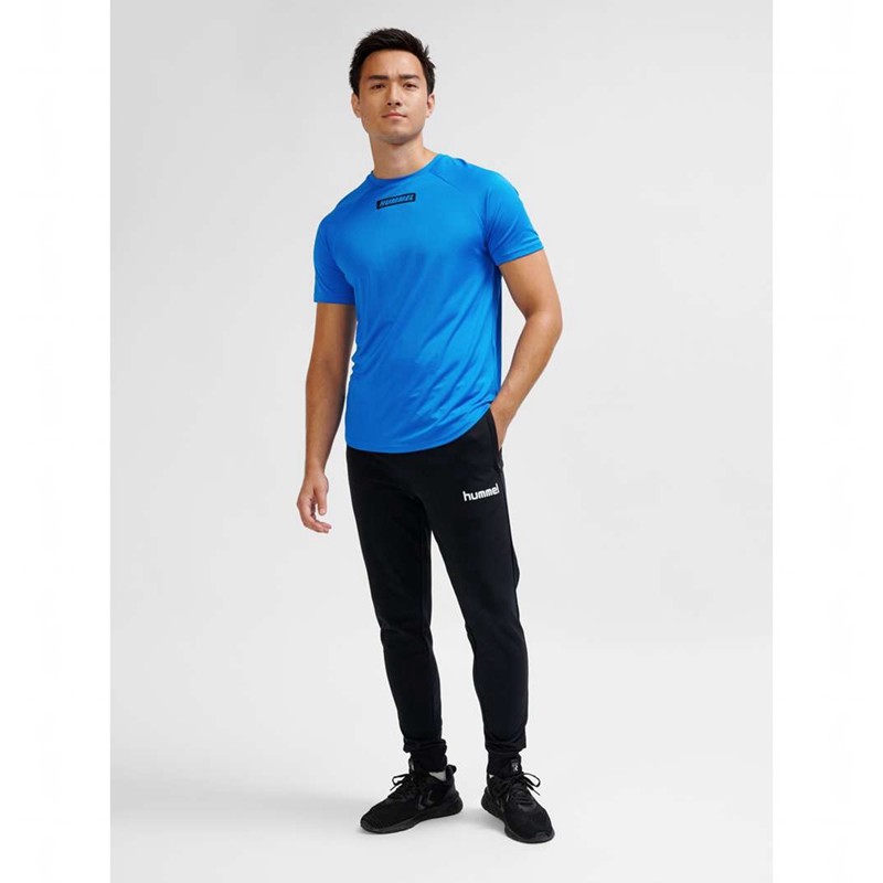 Hummel Te Topaz T-shirts Heren Blauw | 361465-687