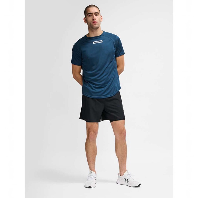 Hummel Te Topaz T-shirts Heren Blauw | 641514-990
