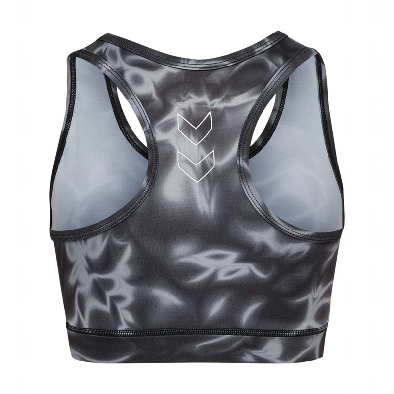 Hummel Te Twist Aop Sport BH Dames Zwart | 971936-367