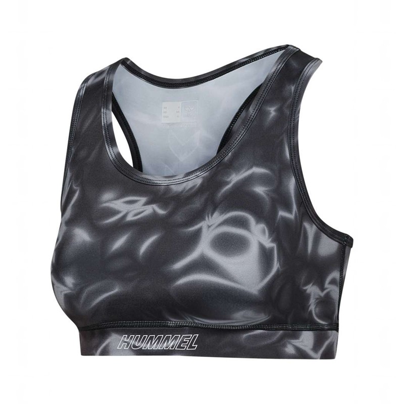 Hummel Te Twist Aop Sport BH Dames Zwart | 971936-367