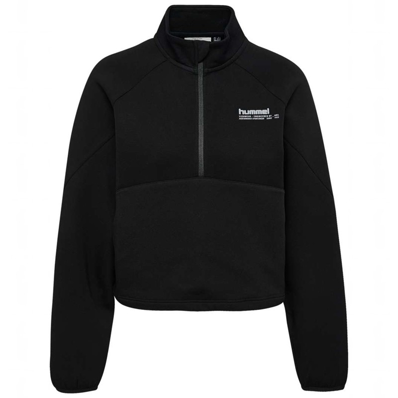 Hummel Tech Fleece Boxy Half Zip Broek Dames Zwart | 431700-885