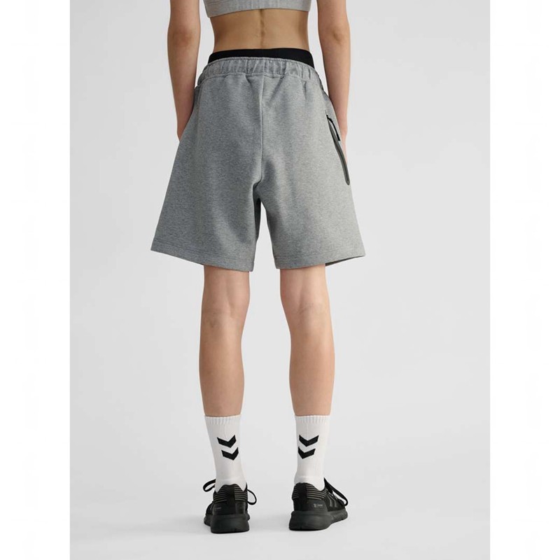 Hummel Tech Fleece Korte Broek Dames Grijs | 041858-309