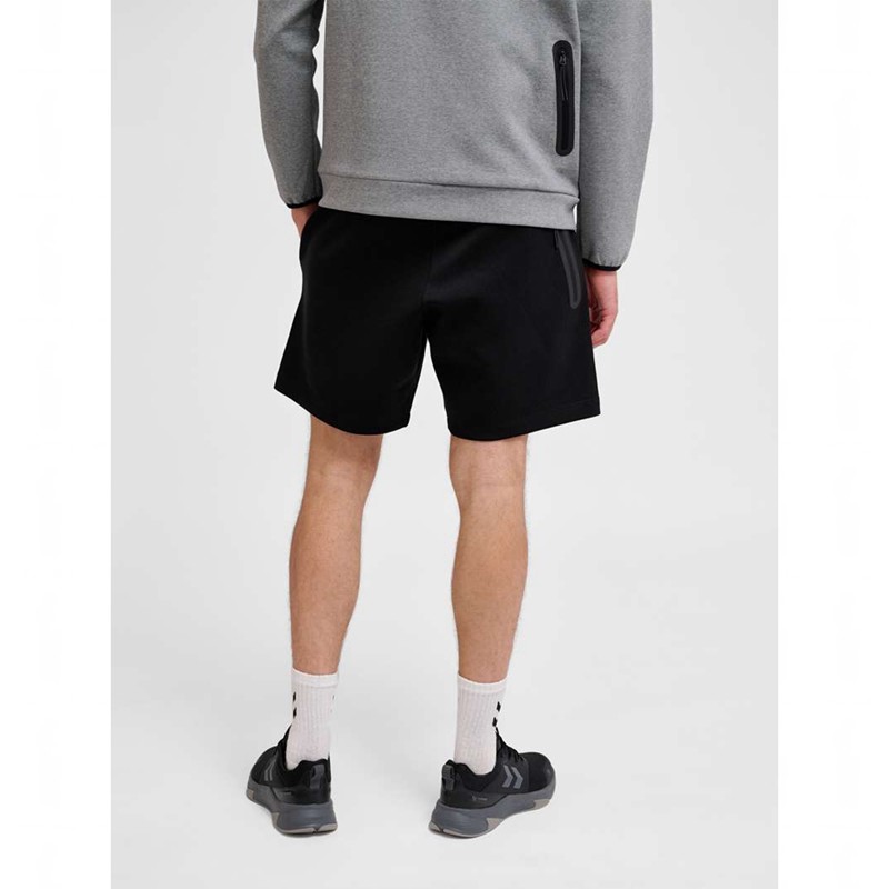 Hummel Tech Fleece Korte Broek Heren Zwart | 465670-052