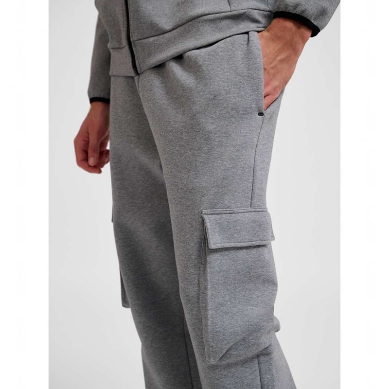 Hummel Tech Fleece Loose Cargo Broek Heren Grijs | 104080-690