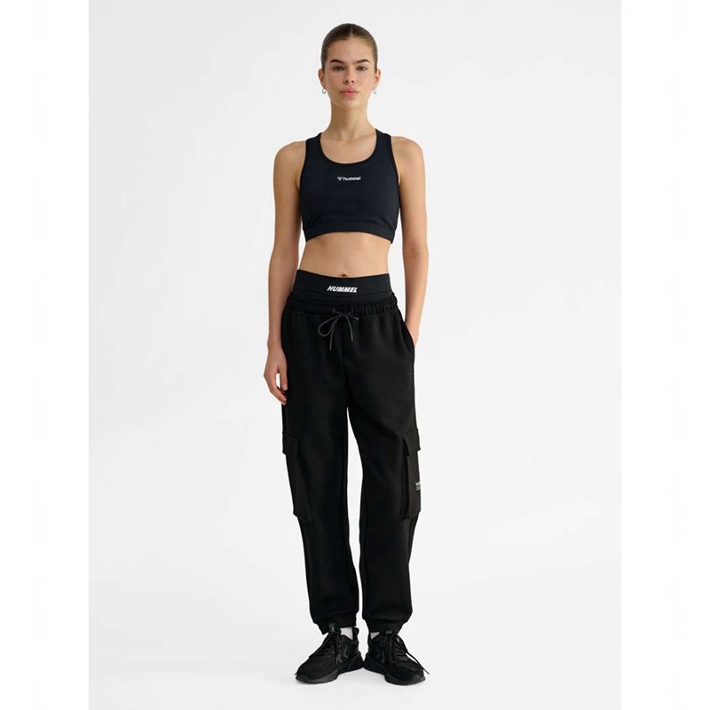 Hummel Tech Fleece Loose Cargo Broek Heren Zwart | 641272-500