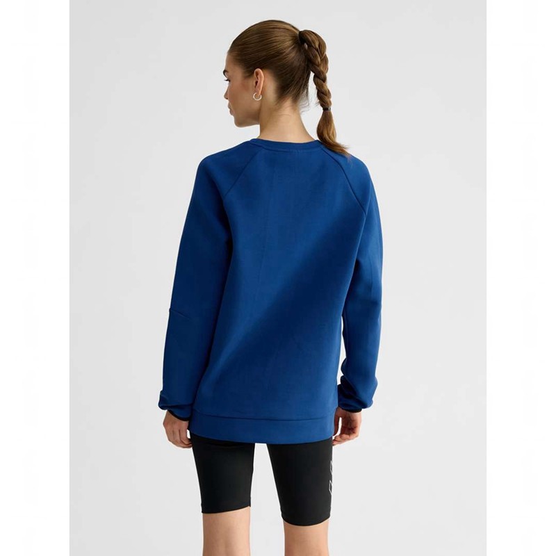 Hummel Tech Fleece Regular Crew Sweatshirts Heren Blauw | 659649-632