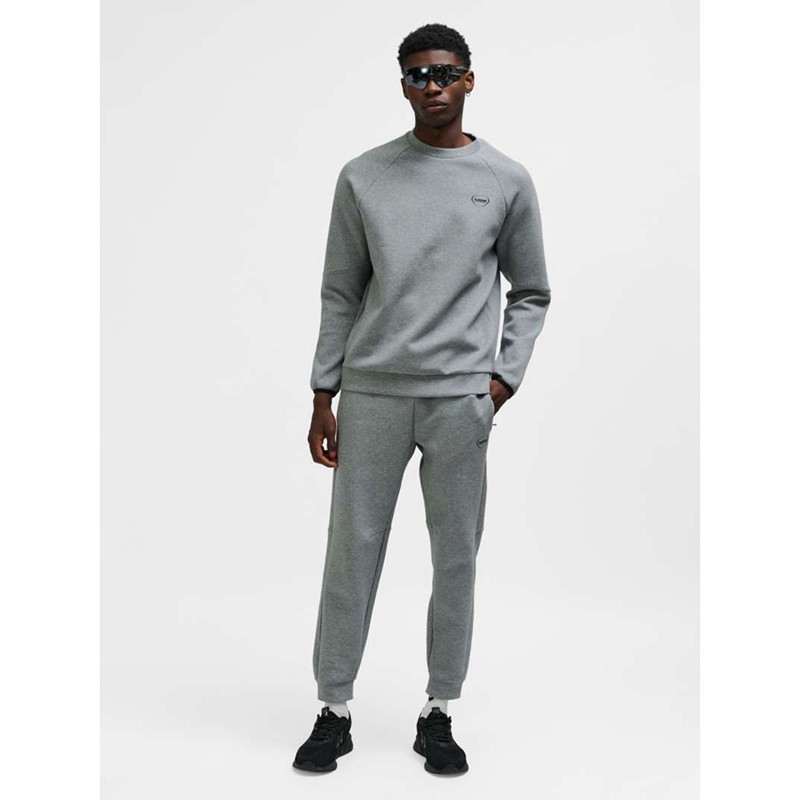 Hummel Tech Fleece Regular Crew Sweatshirts Heren Grijs | 274845-476