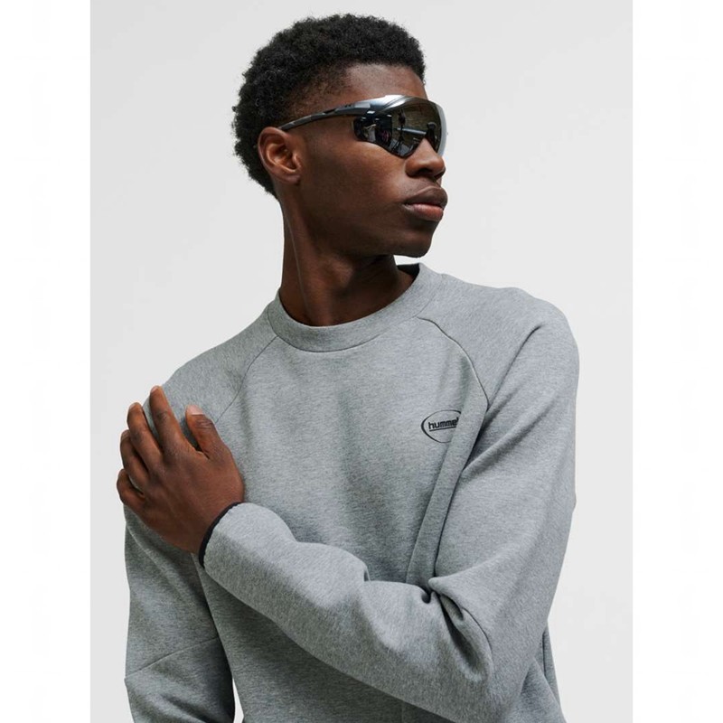 Hummel Tech Fleece Regular Crew Sweatshirts Heren Grijs | 274845-476
