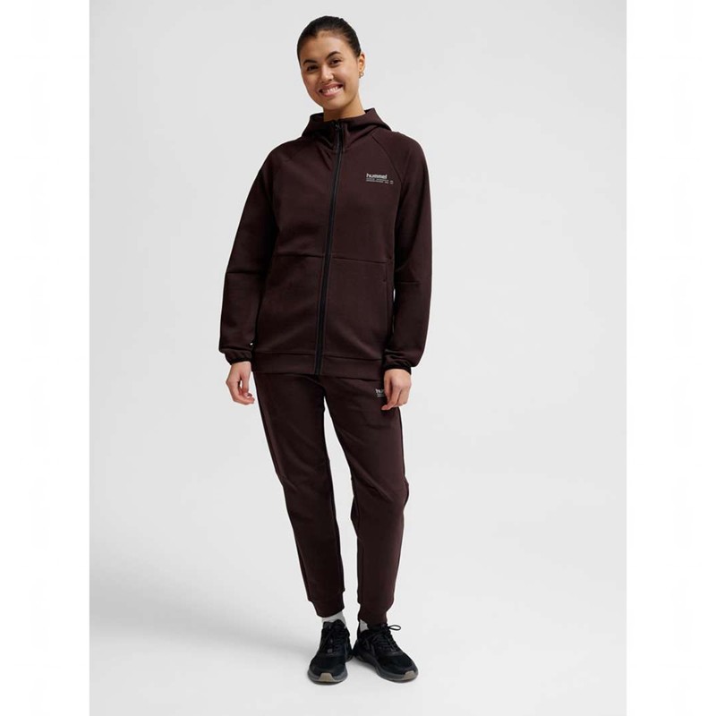 Hummel Tech Fleece Regular Zip Hoodie Dames Bordeaux | 132633-117