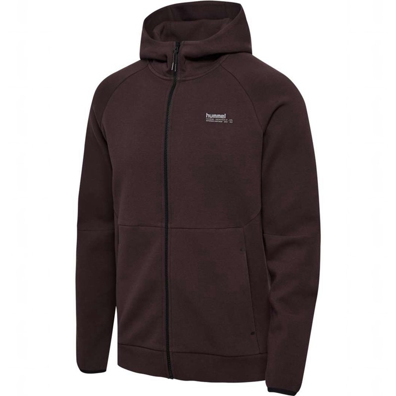 Hummel Tech Fleece Regular Zip Hoodie Dames Bordeaux | 132633-117