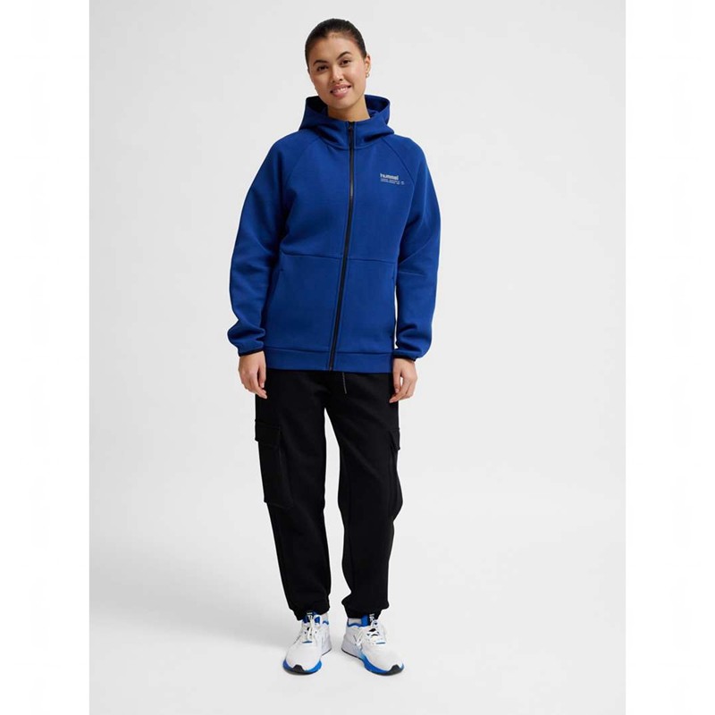 Hummel Tech Fleece Regular Zip Hoodie Heren Blauw | 776353-913