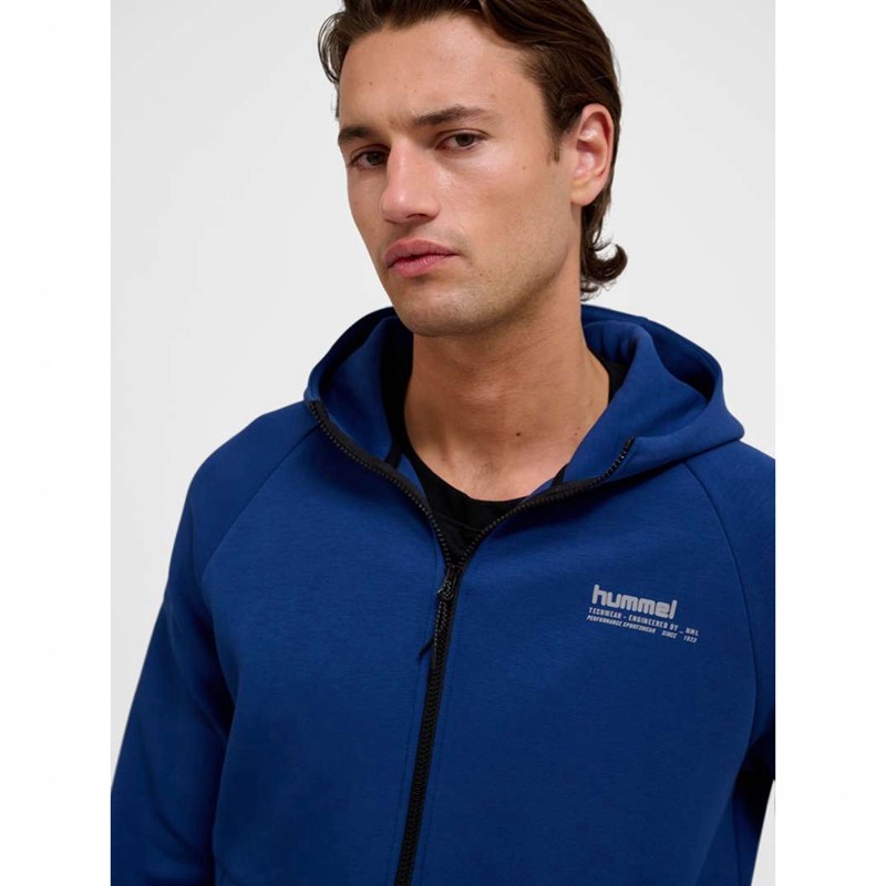 Hummel Tech Fleece Regular Zip Hoodie Heren Blauw | 776353-913