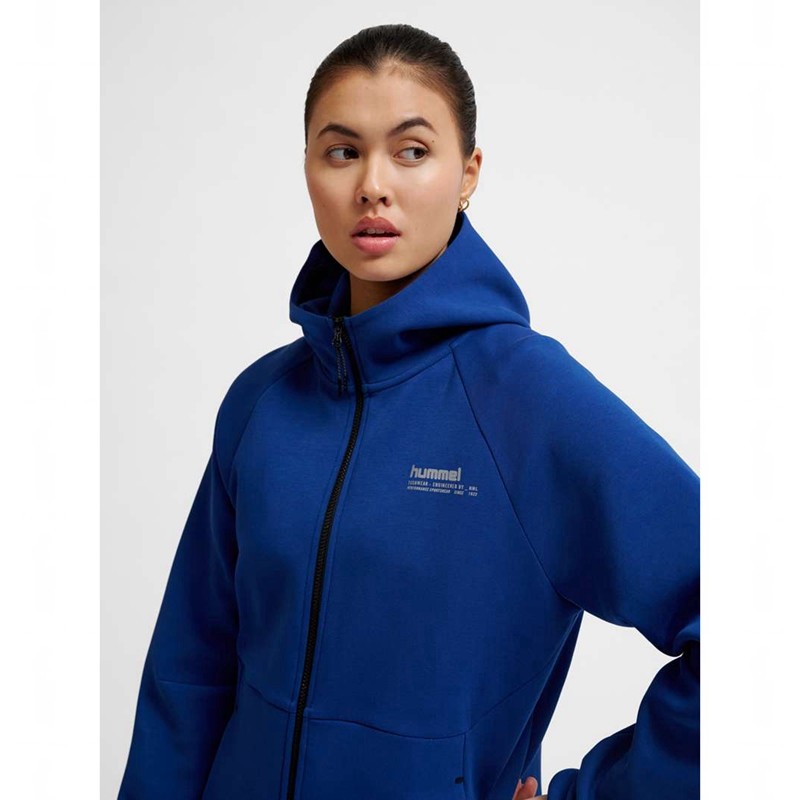 Hummel Tech Fleece Regular Zip Hoodie Heren Blauw | 776353-913