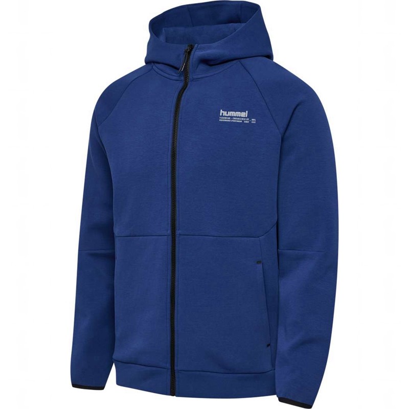 Hummel Tech Fleece Regular Zip Hoodie Heren Blauw | 776353-913