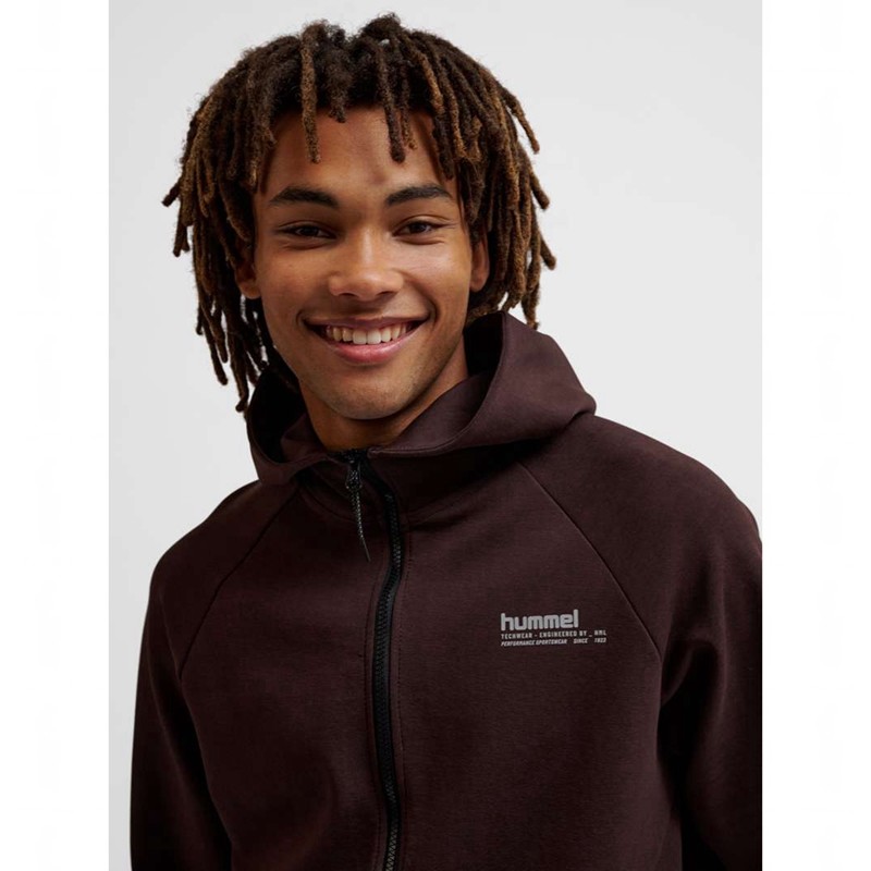 Hummel Tech Fleece Regular Zip Hoodie Heren Chocola | 082898-946