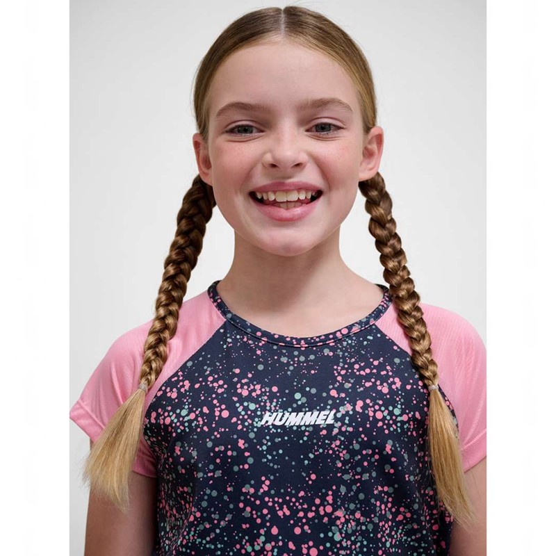 Hummel Tessa S/S T-shirts Kinderen Roze | 094658-929