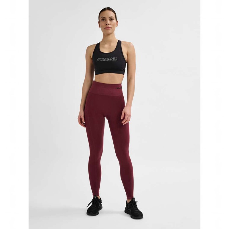 Hummel Tif Seamless High Waist Sneakers Dames Bordeaux | 933948-793
