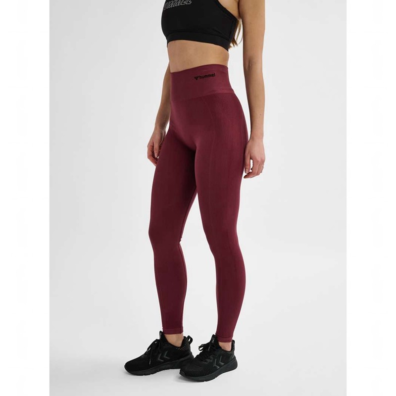 Hummel Tif Seamless High Waist Sneakers Dames Bordeaux | 933948-793