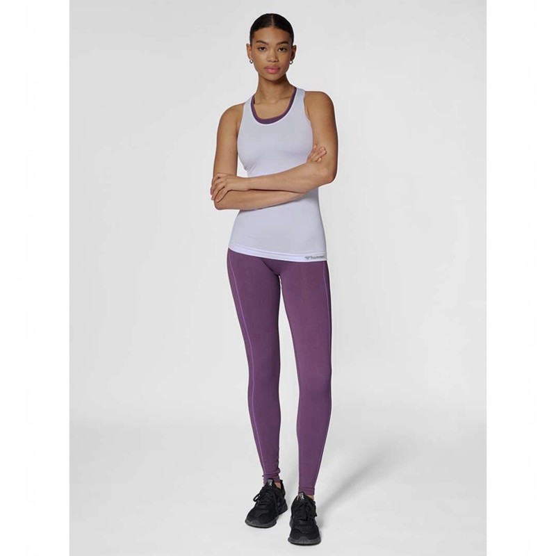 Hummel Tif Seamless Joggingbroek Dames Wit | 375943-062