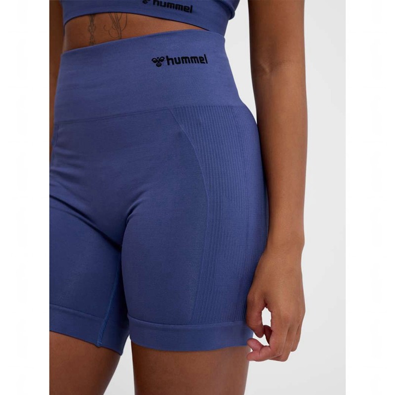 Hummel Tif Seamless Korte Broek Dames Blauw | 233831-386