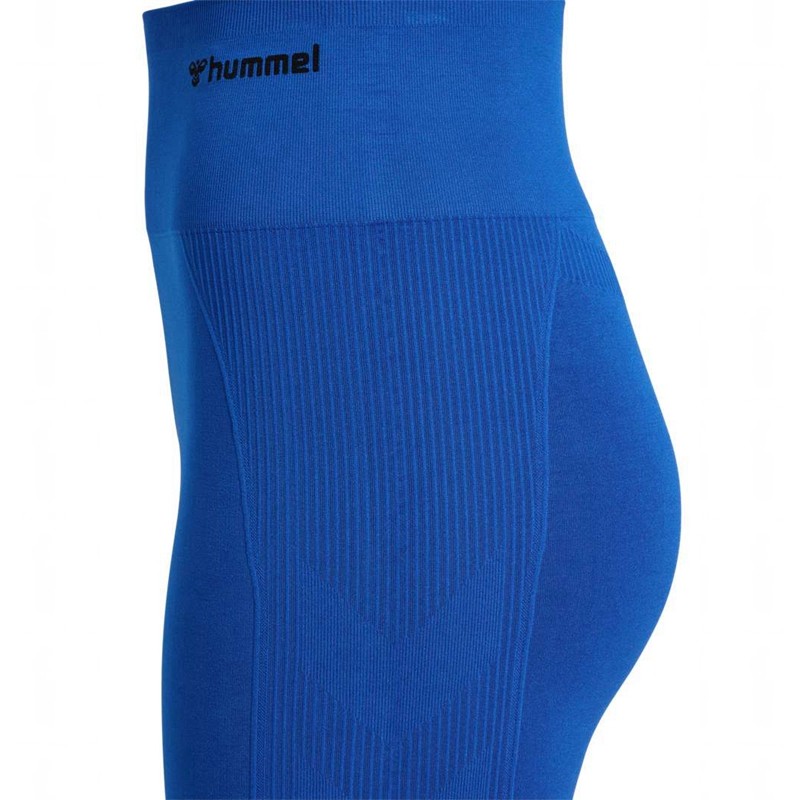 Hummel Tif Seamless Korte Broek Dames Blauw | 607696-376