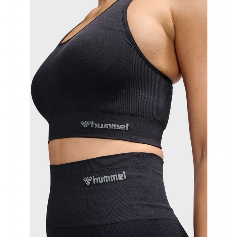 Hummel Tif Seamless Padded Sport BH Dames Zwart | 811918-937