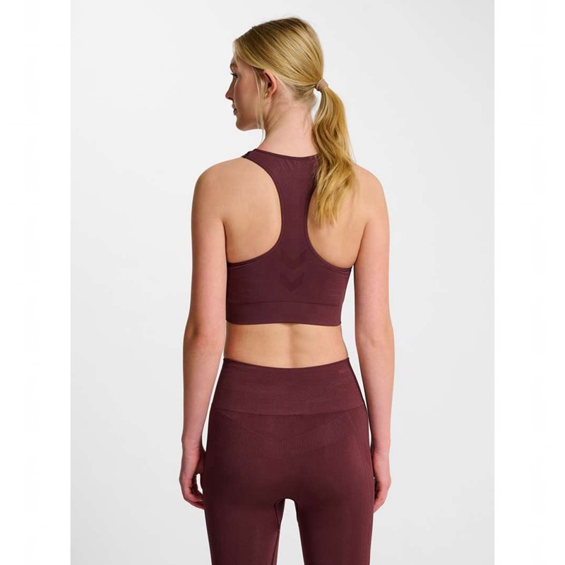 Hummel Tif Seamless Top Sport BH Dames Bordeaux | 035284-692