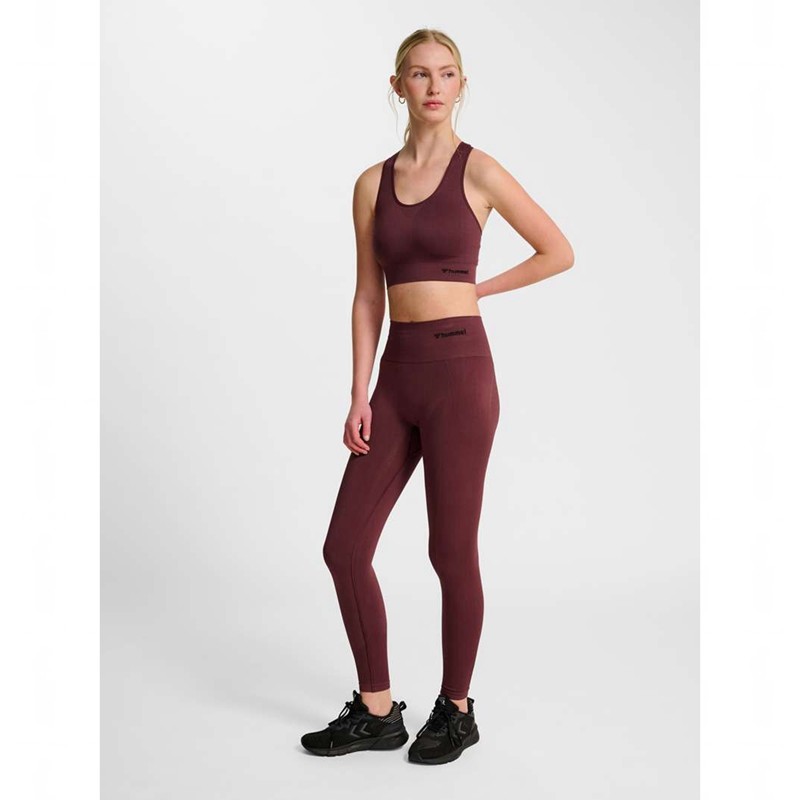Hummel Tif Seamless Top Sport BH Dames Bordeaux | 035284-692