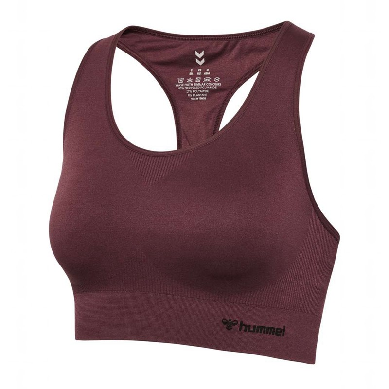 Hummel Tif Seamless Top Sport BH Dames Bordeaux | 035284-692