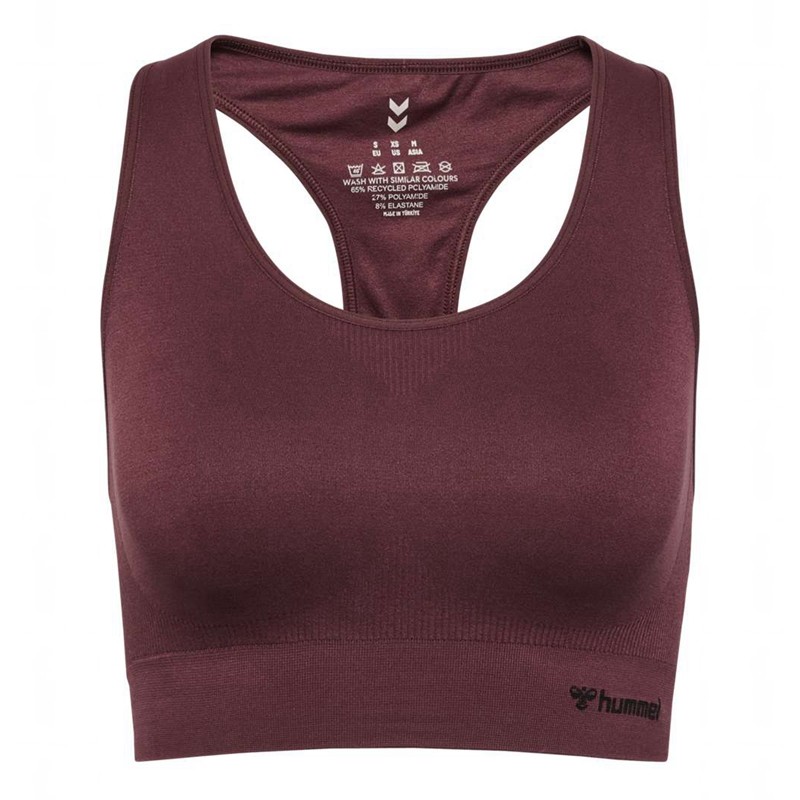 Hummel Tif Seamless Top Sport BH Dames Bordeaux | 035284-692