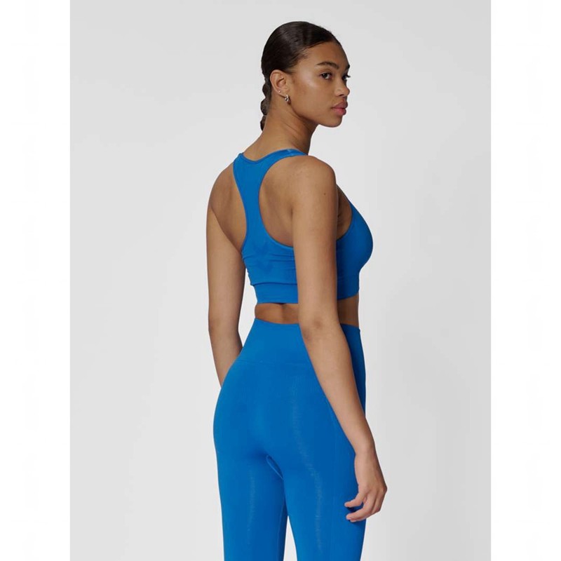 Hummel Tif Seamless Top Sport BH Dames Blauw | 444452-769