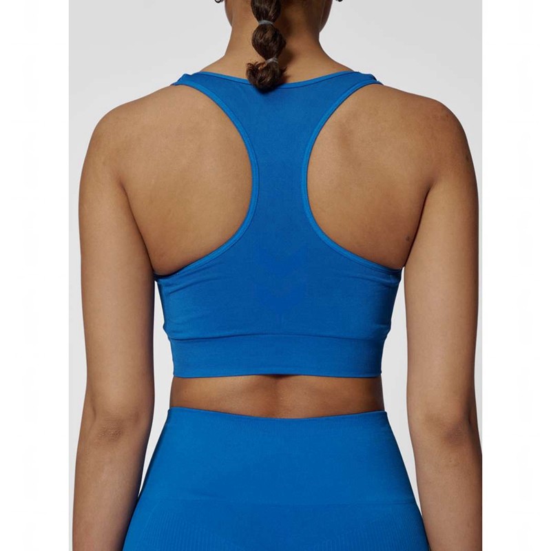 Hummel Tif Seamless Top Sport BH Dames Blauw | 444452-769
