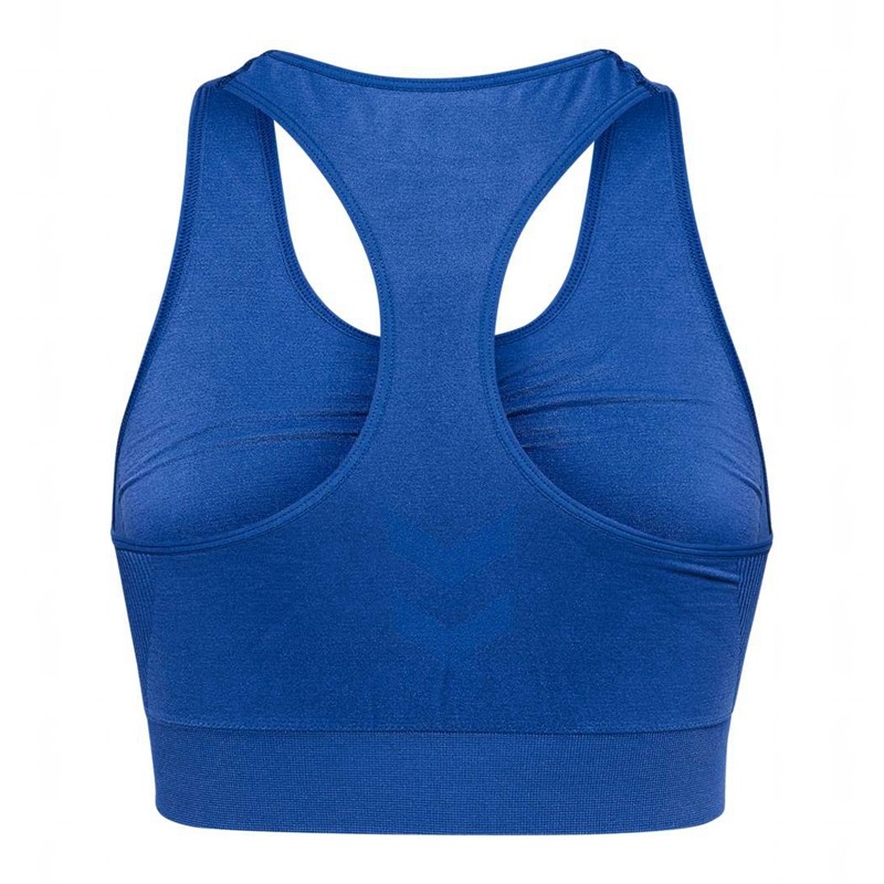 Hummel Tif Seamless Top Sport BH Dames Blauw | 444452-769