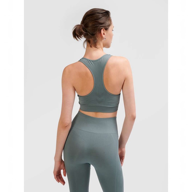 Hummel Tif Seamless Top Sport BH Dames Grijs | 127346-288
