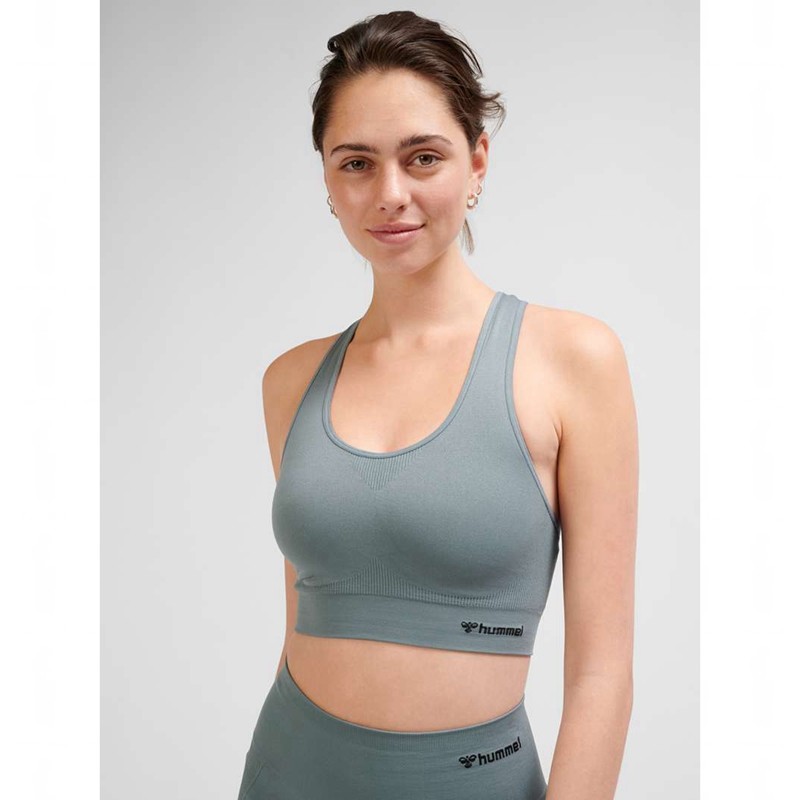 Hummel Tif Seamless Top Sport BH Dames Grijs | 127346-288