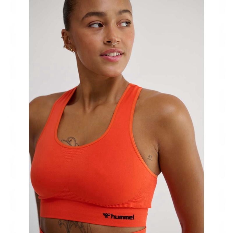 Hummel Tif Seamless Top Sport BH Dames Oranje | 299028-267